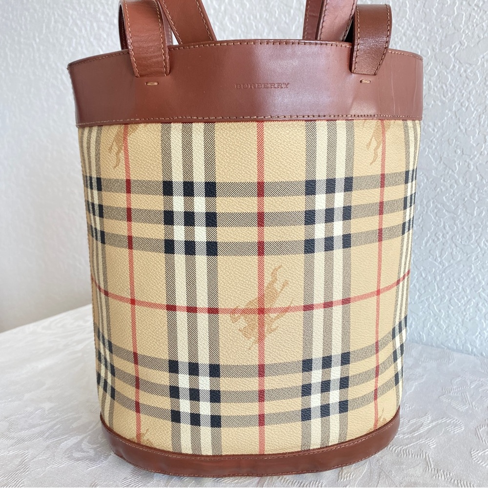 Burberry check tote